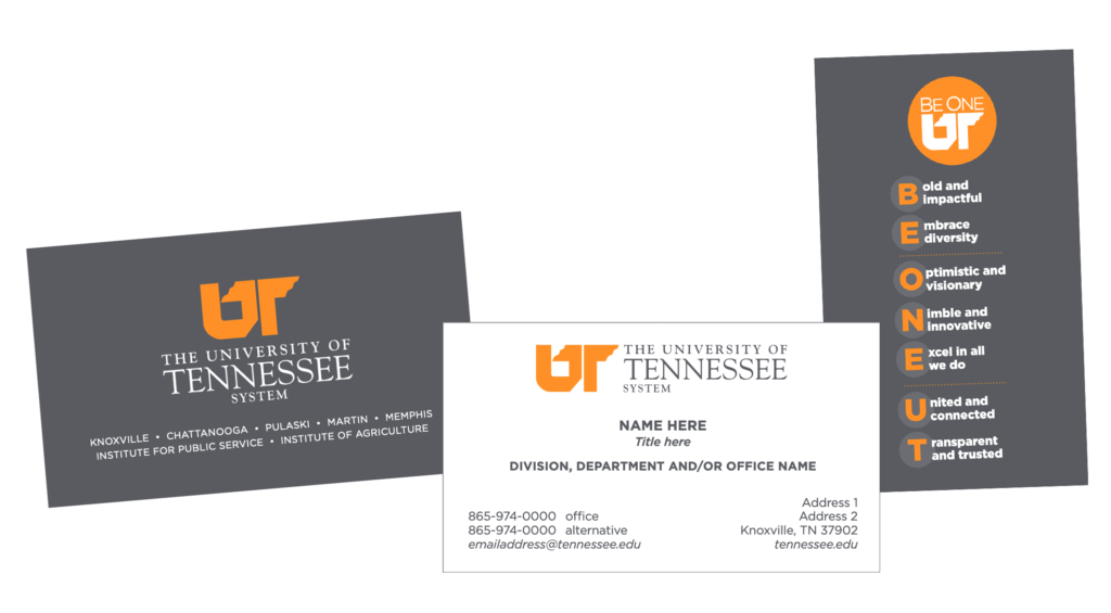 UT System Business cards